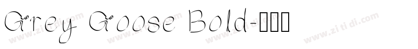Grey Goose Bold字体转换